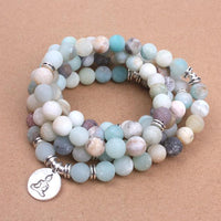 Thumbnail for Frosted Natural Amazonite Beads Mala