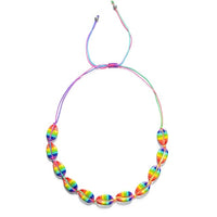 Thumbnail for BRIGHT & COLORFUL Cowry Shell Style BOHO Rope Necklace-Why not Grab a matching Bracelet!