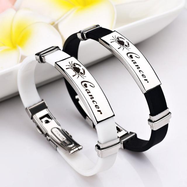 Stylish 12 Constellations Stainless Steel Bracelets