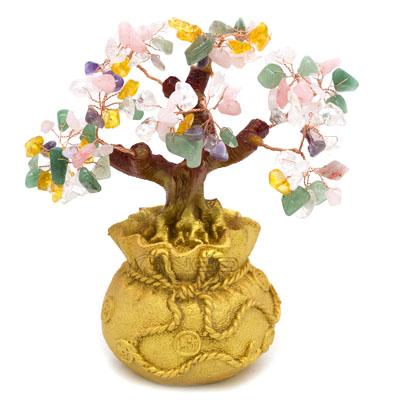 Feng Shui Mini Crystal Money Tree Bonsai Style