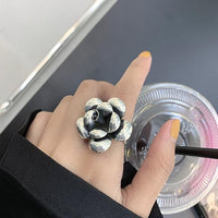 Thumbnail for THAI SILVER Rosebud + Lotus Flower Rings