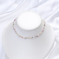 Thumbnail for Handcrafted Natural Stones 'STRENGTH' Choker Necklace with Sterling Silver