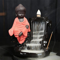 Thumbnail for Calming Staggered Waterfall and Buddha Incense Burner