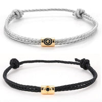 Thumbnail for Hand Braided Cotton with Copper Stars & Moon, Hamsa Hand Accents- 2Pc/set 'FUSION ' Rope Bracelets