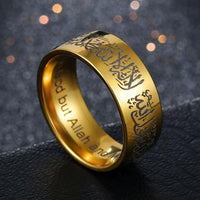 Thumbnail for Stainless Steel Arabic Calligraphy 'TESTIMONY' Ring