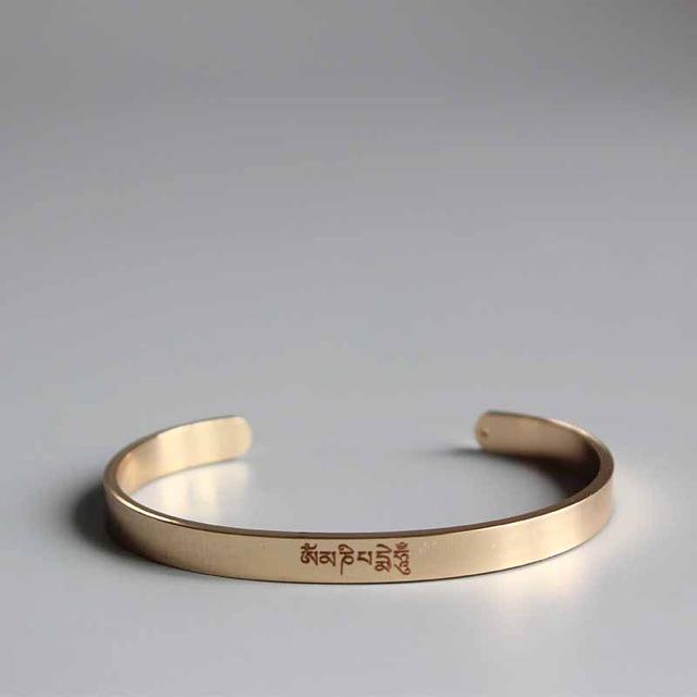 Handmade Stainless Steel Spiritual Bangle