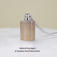 Thumbnail for Comforting Essential Oil Natural Stone Perfume Necklace - 5 Stone Choices