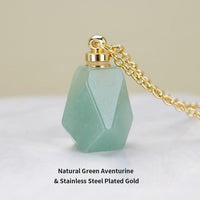 Thumbnail for Calming Natural Stone Essential Oil Necklace - 8 Stone Choices