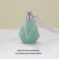 Thumbnail for Calming Natural Stone Essential Oil Necklace - 8 Stone Choices