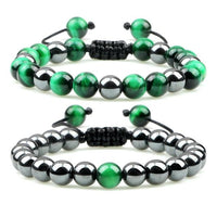 Thumbnail for Natural Stone and Hematite NO FEAR 2PC Bracelet Set