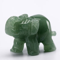 Thumbnail for NATURAL STONE CARVED ELEPHANT REIKI CRYSTAL