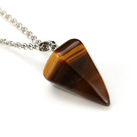 Thumbnail for Natural Stone Cone  Necklace