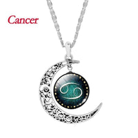 Thumbnail for Crescent Moon Zodiac Necklace