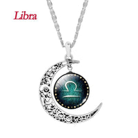 Thumbnail for Crescent Moon Zodiac Necklace