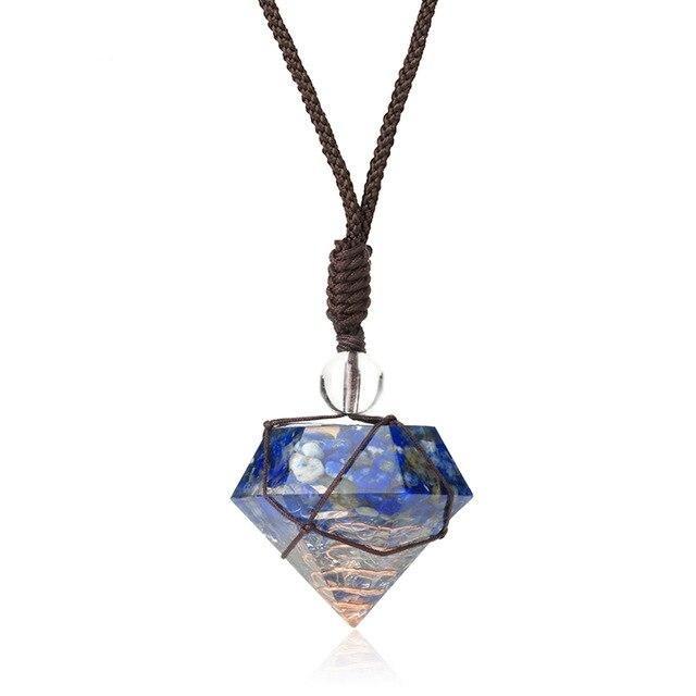 Handmade Diamond 'ULTIMATE ENERGY ABSORPTION' ORGONITE Pendant