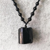 Thumbnail for Natural Black Tourmaline-#1 NEGATIVITY SHIELD Pendant