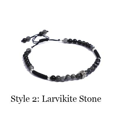 Natural Onyx Black Obsidian Minimalist Bracelet (4 Styles)