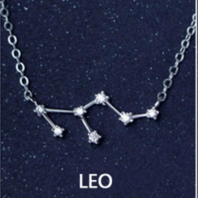 THAI SILVER Zodiac Constellation Pendant Necklace