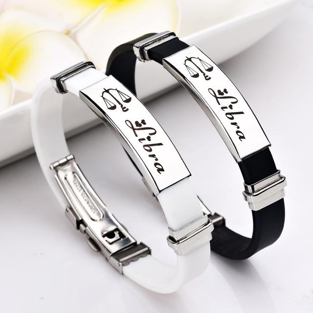 Stylish 12 Constellations Stainless Steel Bracelets