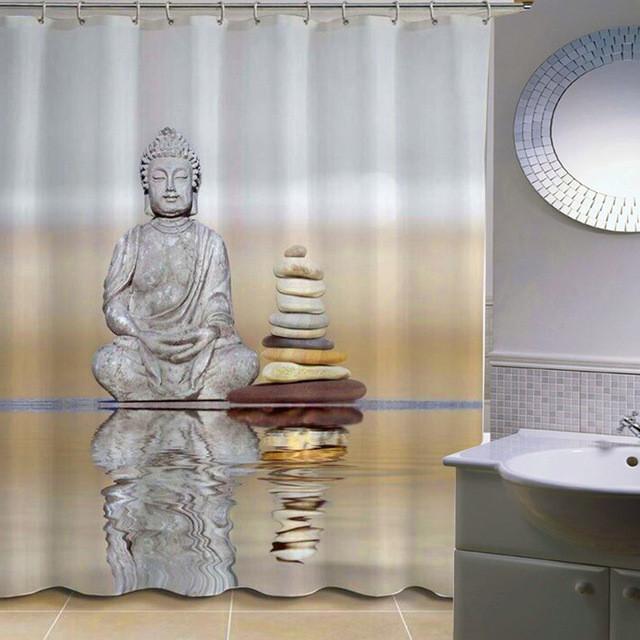 Calming Buddha Shower Curtain