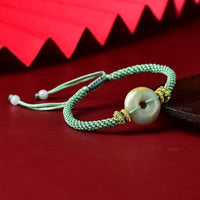 Thumbnail for Lucky Natural Jadeite Rope Bracelet