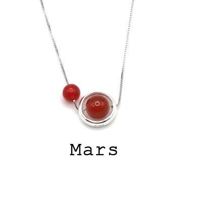 925 Sterling silver SOLAR SYSTEM  Necklace- Choose your Fav PLANET!