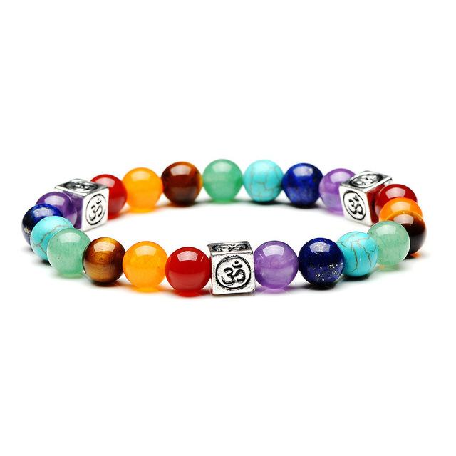 7 Chakra Balancing OM Bracelet