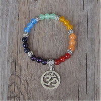 Thumbnail for 8 MM Handmade 7 Chakra Balancing and Luck Bracelet