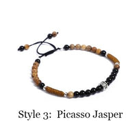 Thumbnail for Natural Onyx Black Obsidian Minimalist Bracelet (4 Styles)