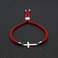 Thumbnail for Stainless Steel Rope 'CONNECTION' Cross Bracelet