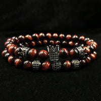 Thumbnail for 2 pcs  Luxury Natural Tiger Eye Stone Bracelets