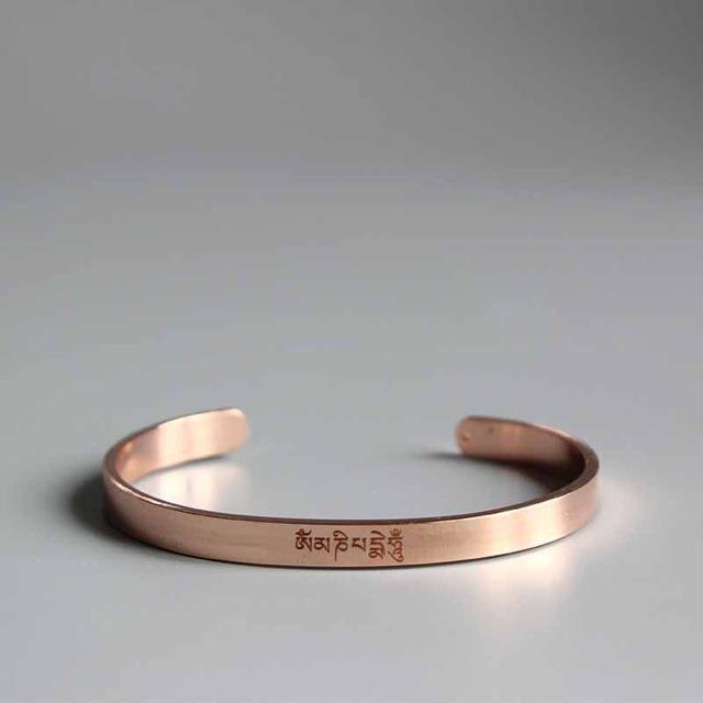 Handmade Stainless Steel Spiritual Bangle