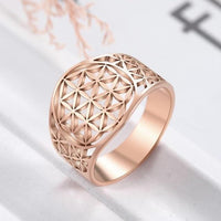 Thumbnail for Stainless Steel Viking FLOWER OF LIFE Ring