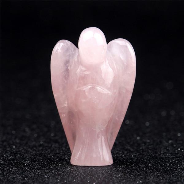 Natural Stone Carved Angel Healing Crystal