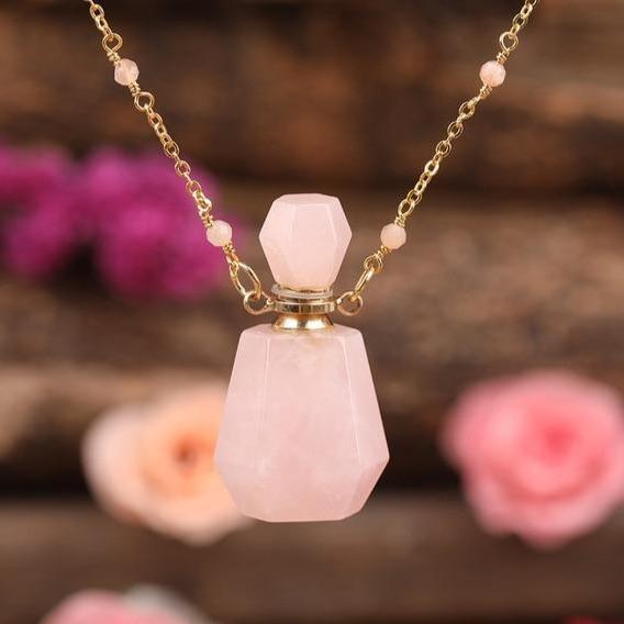 Soothing Essential Oil Natural Stone Perfume Necklace - 6 Stone Choices