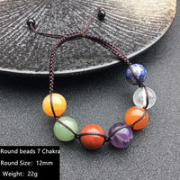 Thumbnail for Big Bead 7  CHAKRA & REIKI  Natural Stone Bracelet