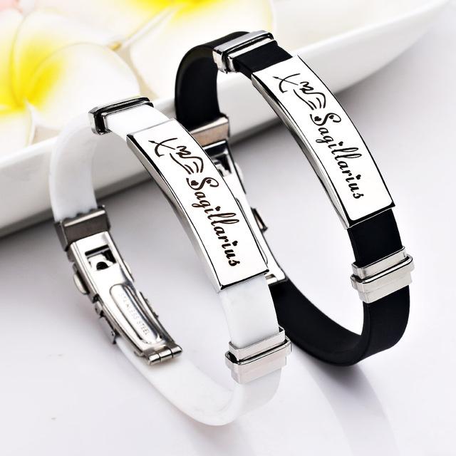 Stylish 12 Constellations Stainless Steel Bracelets