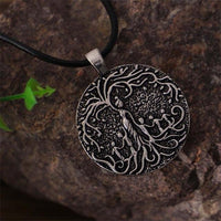 Thumbnail for Double Side Carved Mom &  Children FAMILY TREE of LIFE Necklace -Mom with 1-5 kids