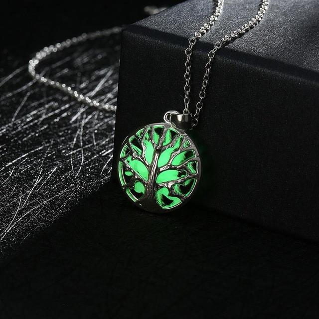 Glow in the Dark Tree of Life Necklace