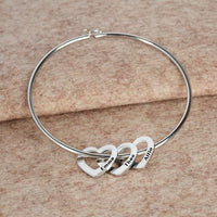 Thumbnail for Customizable Stainless Steel 'DEVOTION' Love Bracelet