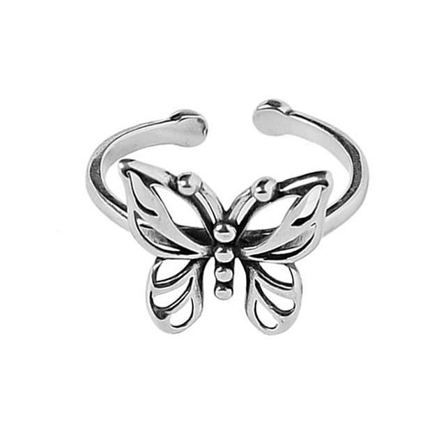 THAI SILVER Elegant Butterfly 'COURAGE' Ring/s