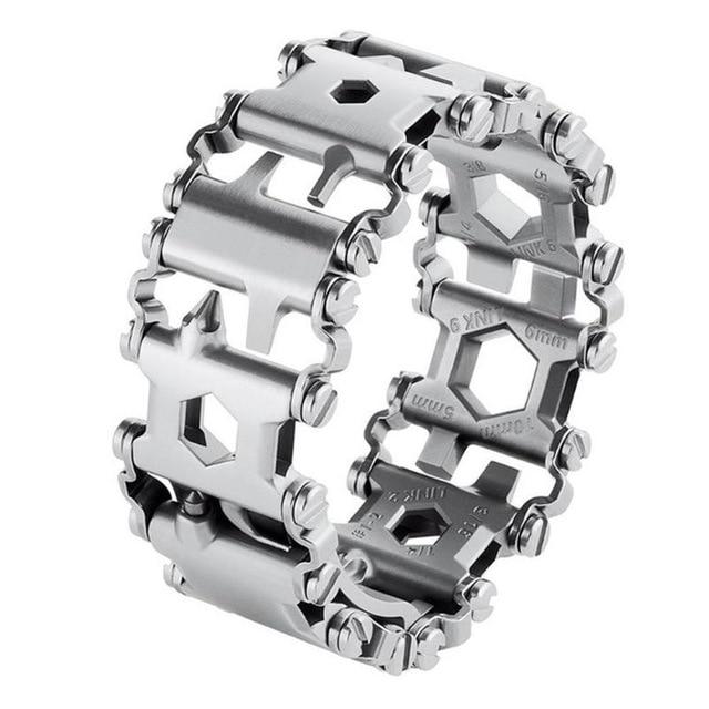 Stainless Steel 29-IN-1 Multifunctional TOOLBOX Bracelet