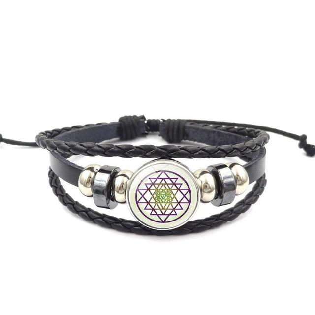 Sacred Geometry  Sri Yantra Multi-layer Bracelet