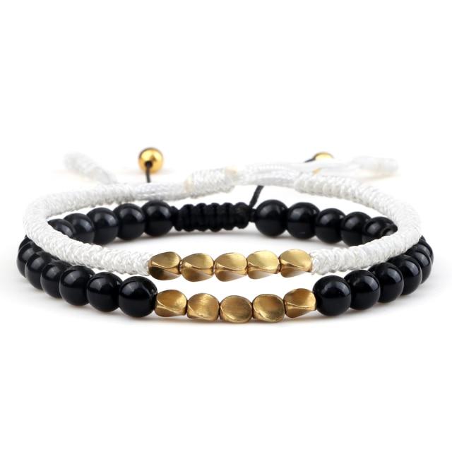 Ethnic Tibetan Handmade Natural Stone 2pc Bracelet Sets - 35 Styles