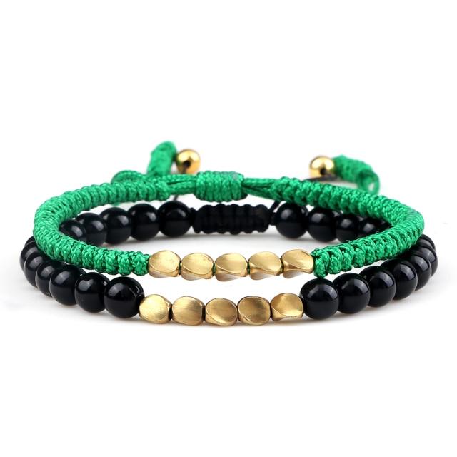 Ethnic Tibetan Handmade Natural Stone 2pc Bracelet Sets - 35 Styles