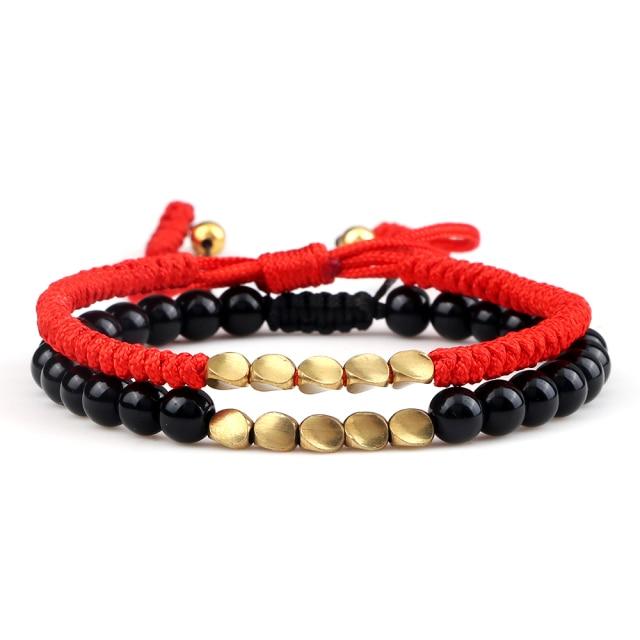 Ethnic Tibetan Handmade Natural Stone 2pc Bracelet Sets - 35 Styles