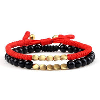 Thumbnail for Ethnic Tibetan Handmade Natural Stone 2pc Bracelet Sets - 35 Styles