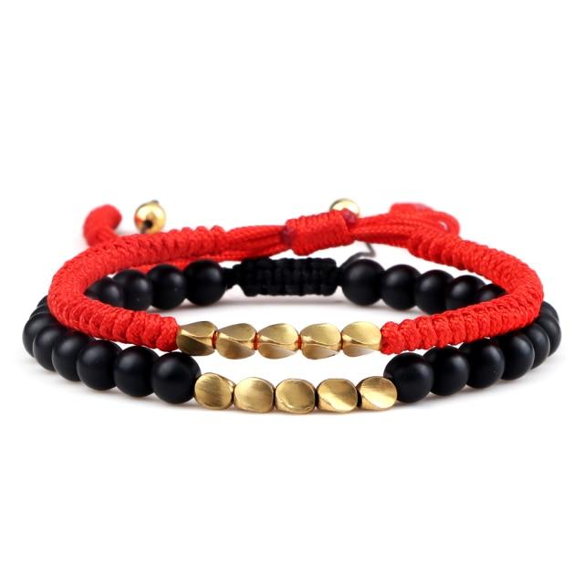 Ethnic Tibetan Handmade Natural Stone 2pc Bracelet Sets - 35 Styles