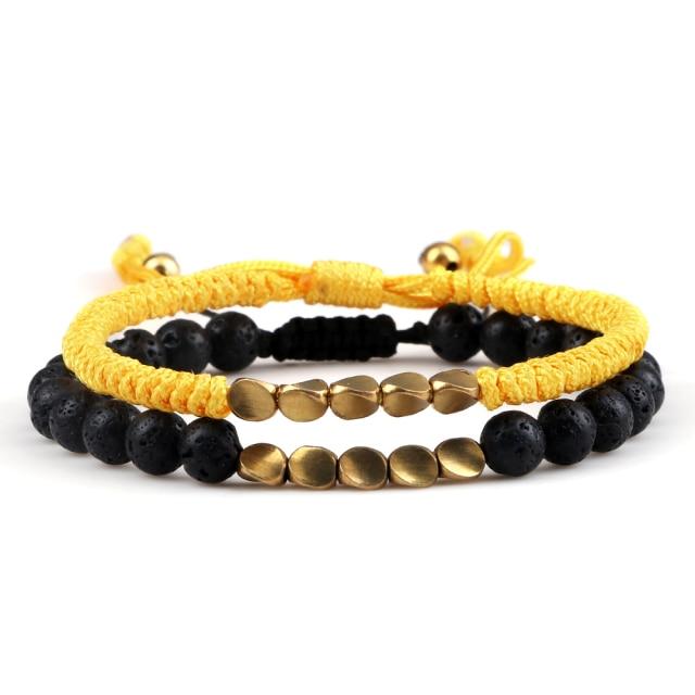 Ethnic Tibetan Handmade Natural Stone 2pc Bracelet Sets - 35 Styles