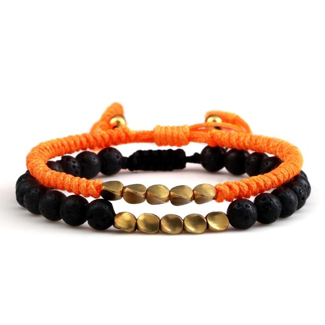 Ethnic Tibetan Handmade Natural Stone 2pc Bracelet Sets - 35 Styles